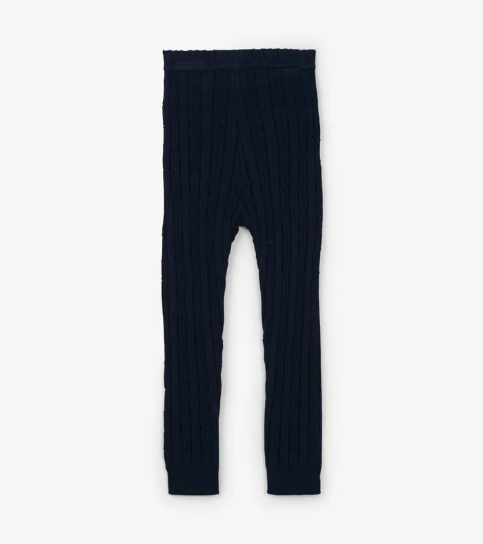 Hatley Baby Navy Cable Knit Leggings Baby and Toddler Bottoms