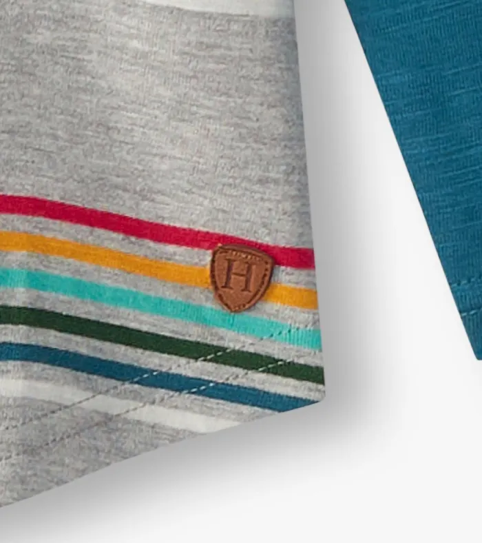 Hatley Boys Retro Stripes Long Sleeve Raglan TShirt Boys Tops