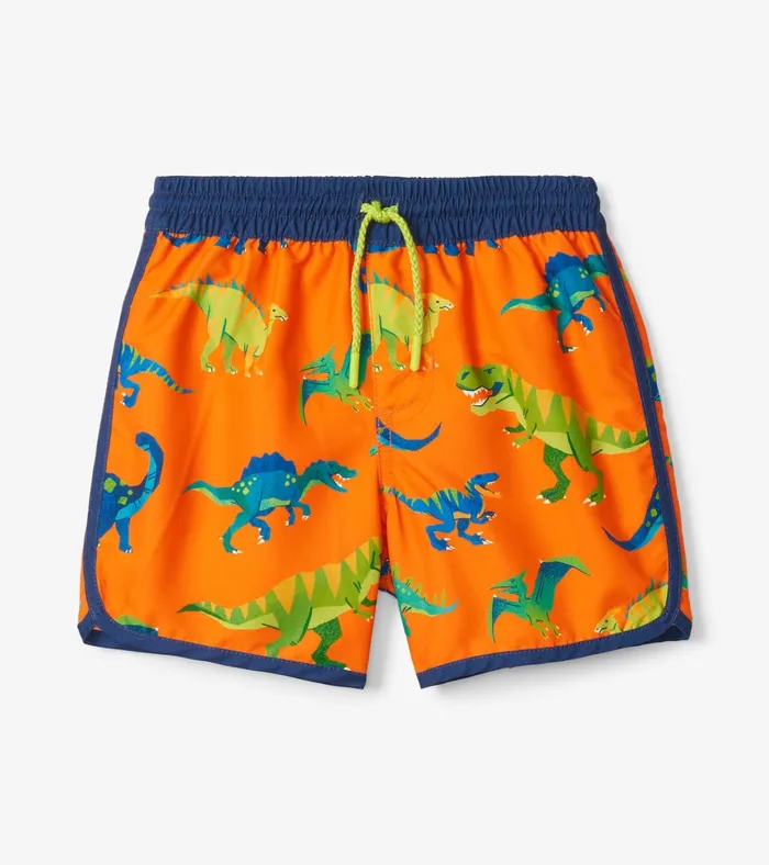 Hatley Colourblock Dino Swim Shorts Boys Swimwear