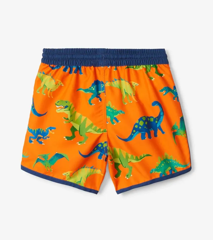 Hatley Colourblock Dino Swim Shorts Boys Swimwear