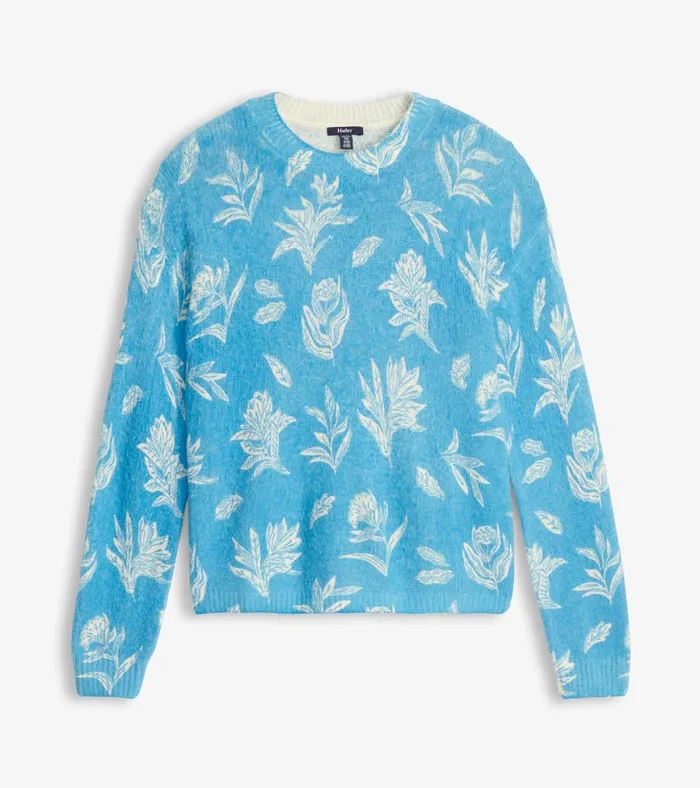 Hatley Ella Sweater 8211 Linen Flowers Women Sweaters