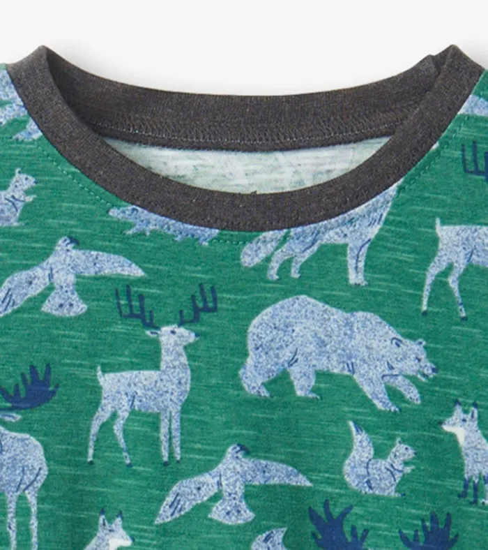 Hatley Forest Animals Long Sleeve TShirt Baby and Toddler Tops