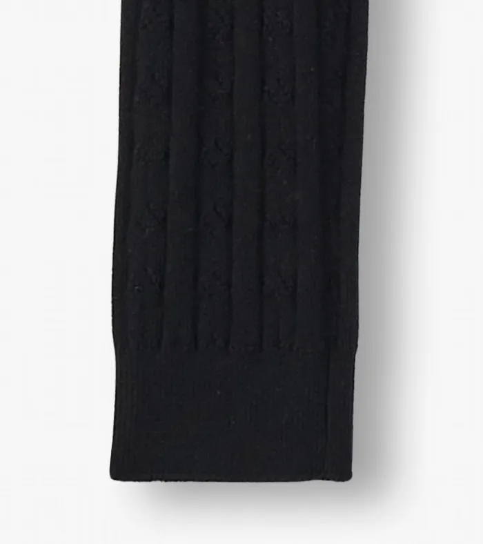 Hatley Girls Black Cable Knit Leggings Girls Bottoms