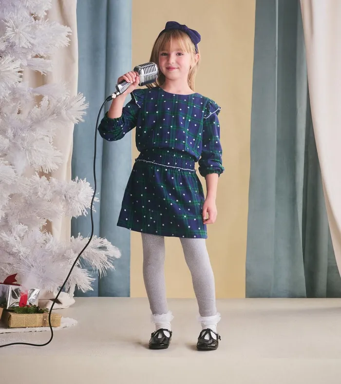 Hatley Girls Blackwatch Plaid Smocked Waist Dress Girls Dresses