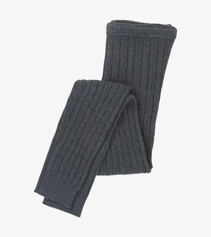 Hatley Girls Charcoal Cable Knit Tights Girls Bottoms