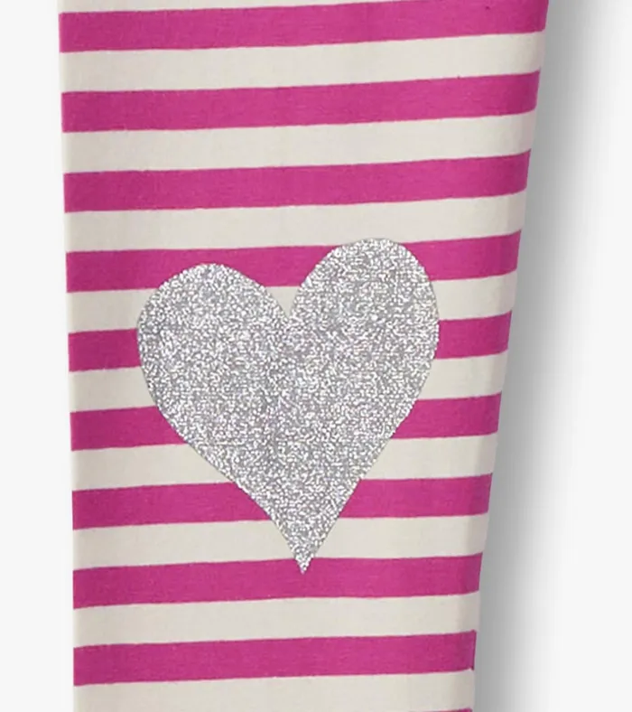Hatley Girls Fun Hearts Waist Leggings Girls Bottoms