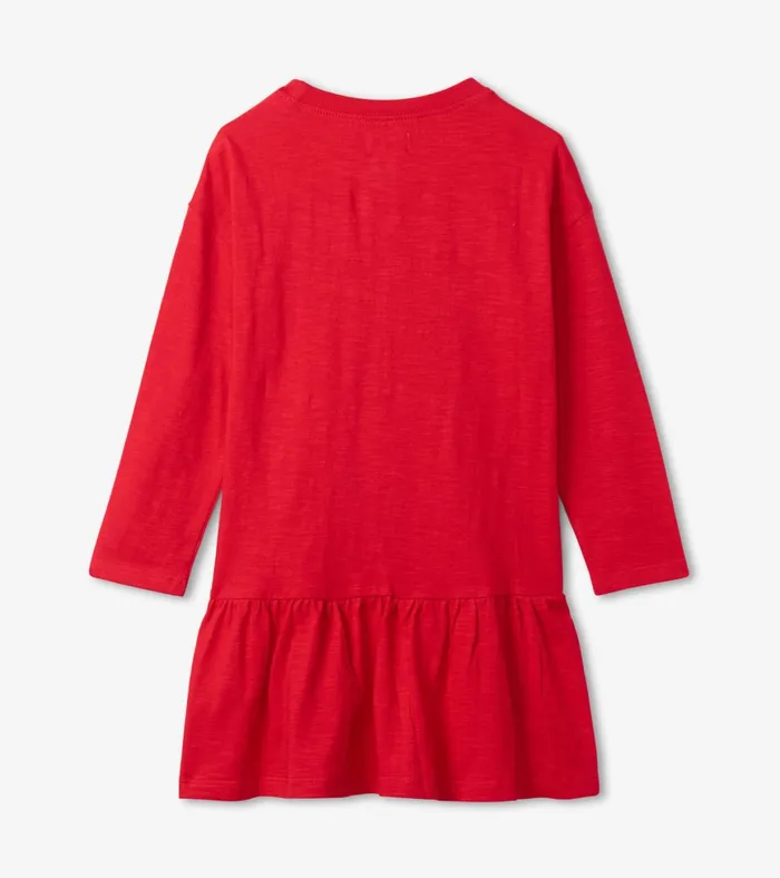 Hatley Girls Red Holiday Bow Party Dress Girls Dresses