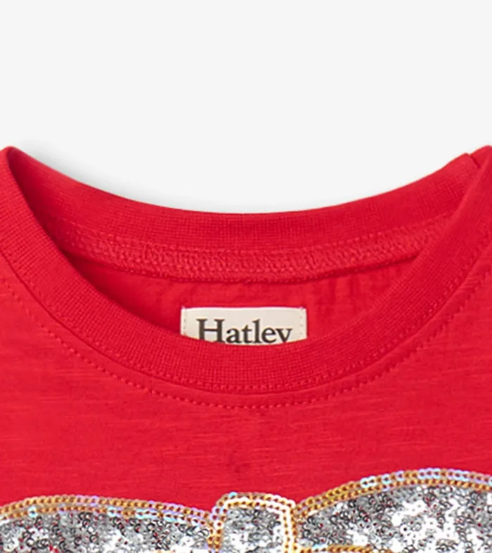 Hatley Girls Red Holiday Bow Party Dress Girls Dresses
