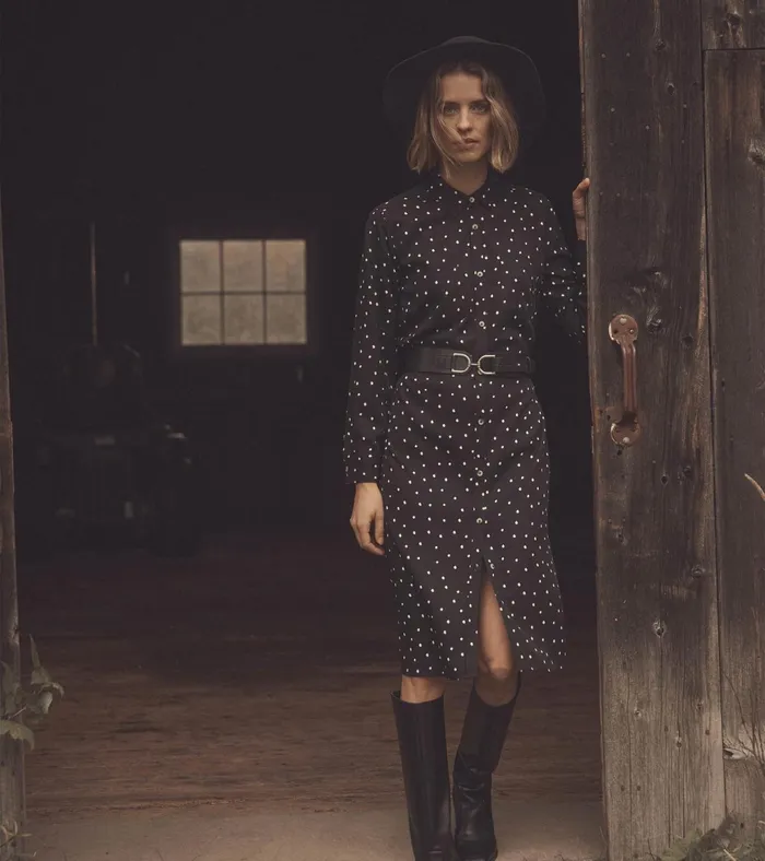 Hatley Midi Shirt Dress 8211 Classic Spots Women Dresses