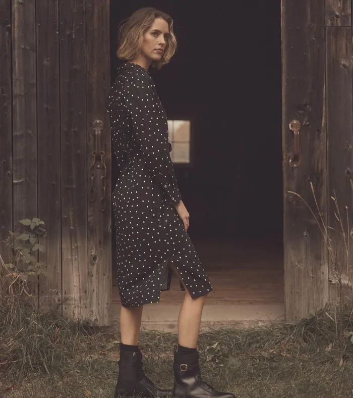 Hatley Midi Shirt Dress 8211 Classic Spots Women Dresses