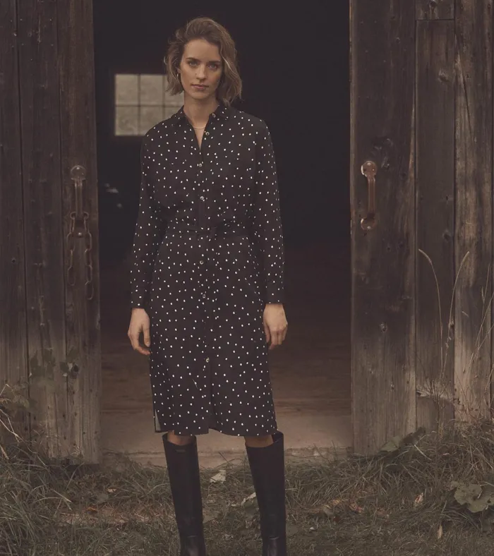 Hatley Midi Shirt Dress 8211 Classic Spots Women Dresses