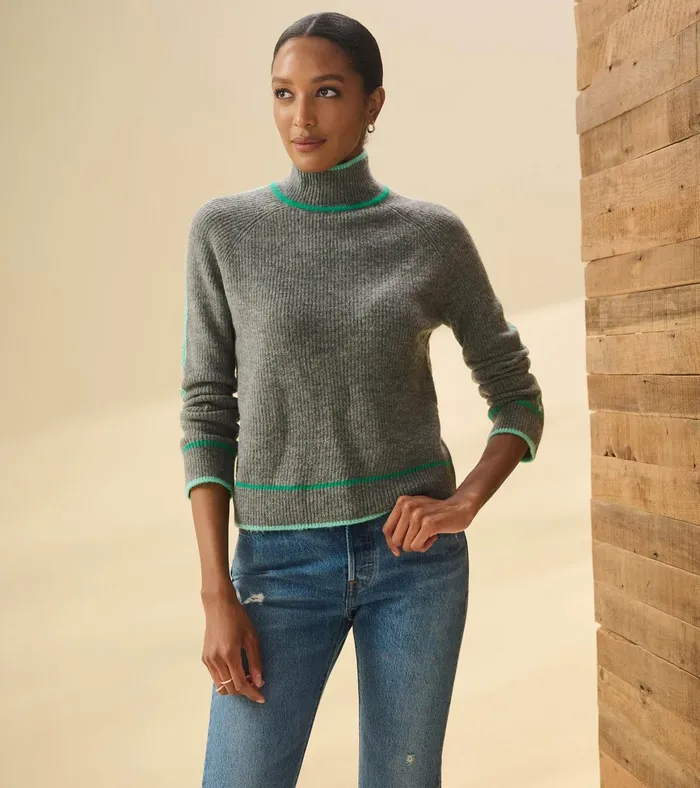 Hatley Raglan Pullover 8211 Charcoal Heather Women Sweaters