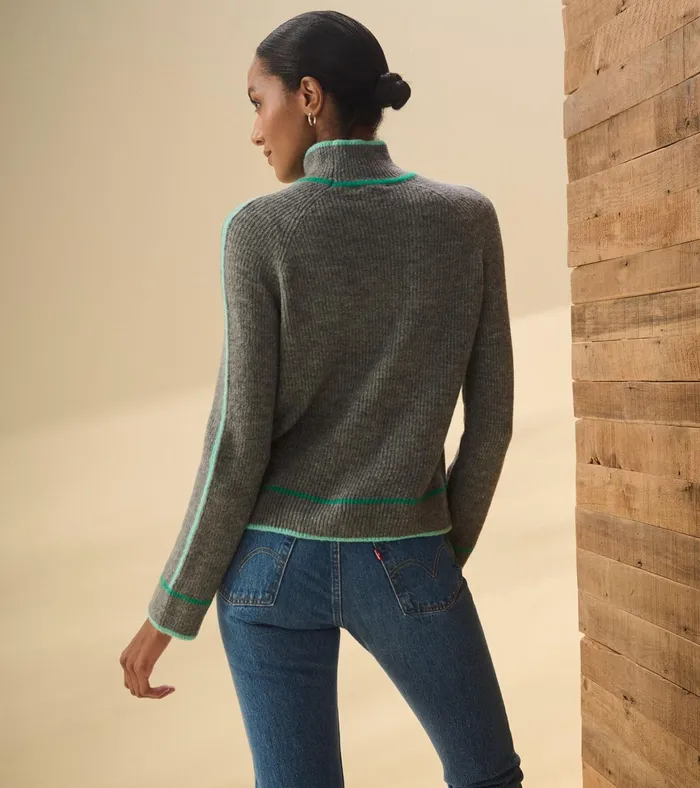 Hatley Raglan Pullover 8211 Charcoal Heather Women Sweaters