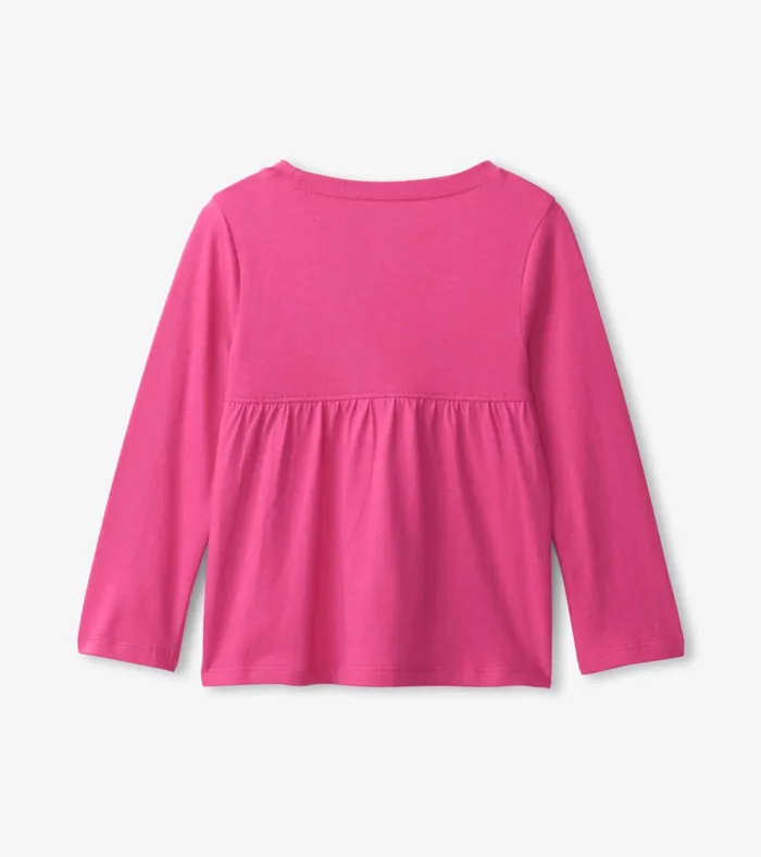 Hatley Rasberry Unicorn Long Sleeve TShirt Baby and Toddler Tops