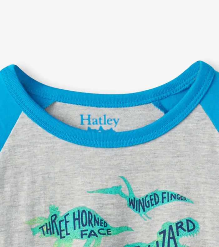 Hatley Real Dinos Long Sleeve TShirt Baby and Toddler Tops