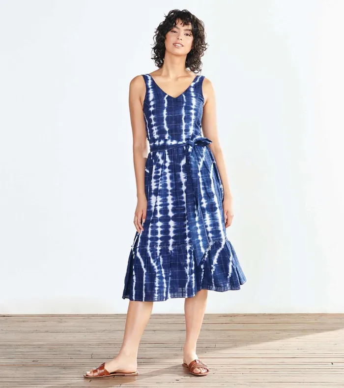 Hatley Sydney Midi Dress 8211 Windowpane Women Dresses