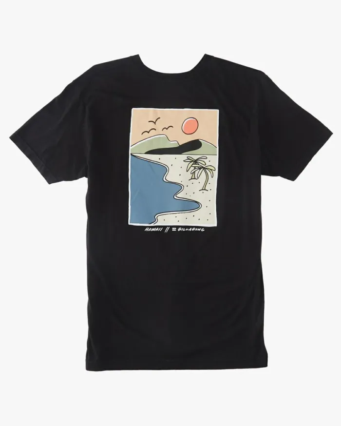Hawaiian Tropics TShirt Black Men Billabong TShirts