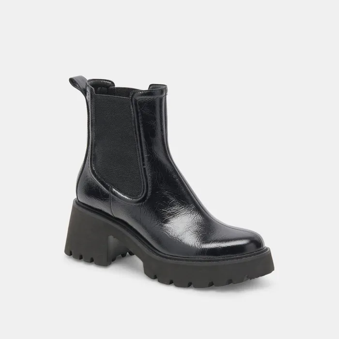 Hawk H2O Booties Midnight Crinkle Patent Women Dolce Vita Boots and Booties