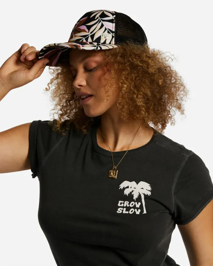 Heritage Mashup Trucker Hat Black Sands Women Billabong Hats and Beanies