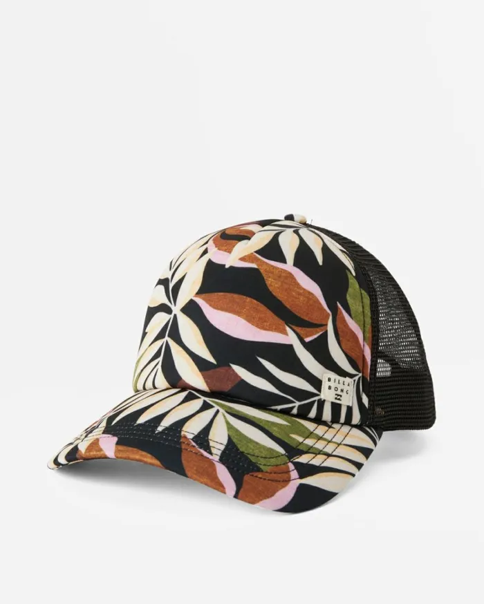 Heritage Mashup Trucker Hat Black Sands Women Billabong Hats and Beanies