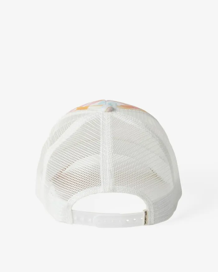 Heritage Mashup Trucker Hat White Multi 1 Women Billabong Hats and Beanies