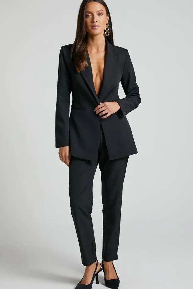 Hermie Pants 8211 High Waisted Cropped Tailored Pants In Black Women Showpo Pants Hermie Pants 8211 High Waisted Cropped Tailored Pants In Black Women Showpo Pants