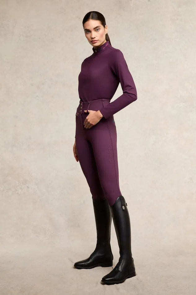 Holland Cooper Base Layers Women Crystal Base Layer Aubergine Holland Cooper Base Layers Women Crystal Base Layer Aubergine