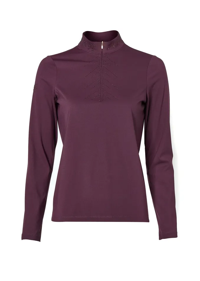 Holland Cooper Base Layers Women Crystal Base Layer Aubergine Holland Cooper Base Layers Women Crystal Base Layer Aubergine