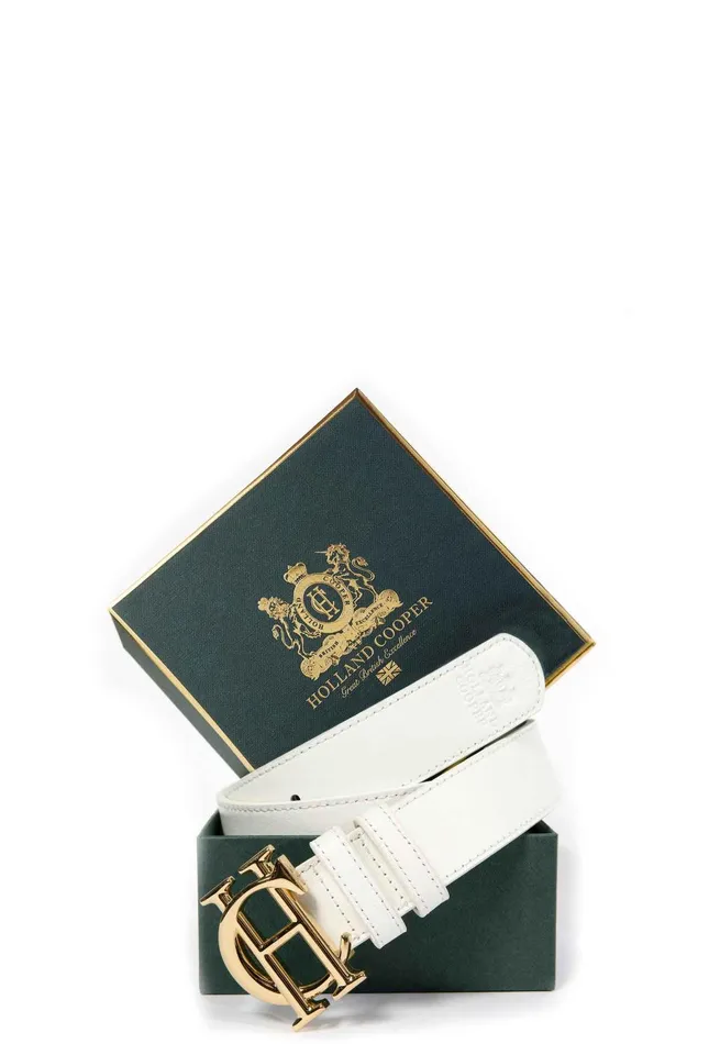 Holland Cooper Belts Women HC Classic Belt White Gold