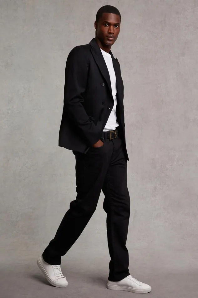 Holland Cooper Blazers Men The Double Breasted Blazer Black Barathea Holland Cooper Blazers Men The Double Breasted Blazer Black Barathea