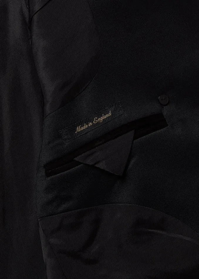 Holland Cooper Blazers Men The Double Breasted Blazer Black Barathea Holland Cooper Blazers Men The Double Breasted Blazer Black Barathea