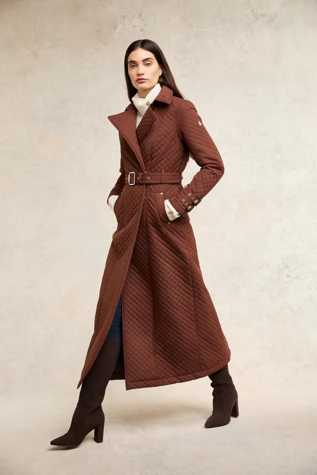 Holland Cooper Boots Women Kensington Knee Boot Chocolate Suede Holland Cooper Boots Women Kensington Knee Boot Chocolate Suede