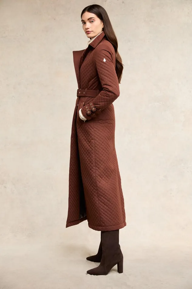 Holland Cooper Boots Women Kensington Knee Boot Chocolate Suede Holland Cooper Boots Women Kensington Knee Boot Chocolate Suede