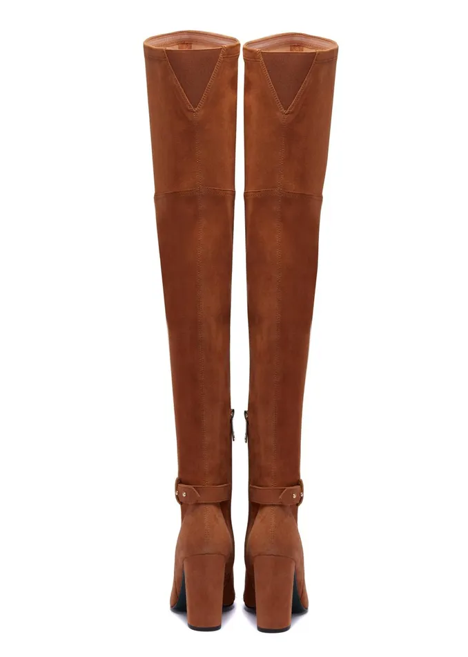 Holland Cooper Boots Women Sloane Over The Knee Boot Tan Holland Cooper Boots Women Sloane Over The Knee Boot Tan