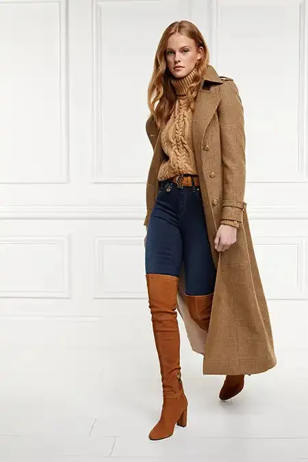 Holland Cooper Boots Women Sloane Over The Knee Boot Tan Holland Cooper Boots Women Sloane Over The Knee Boot Tan