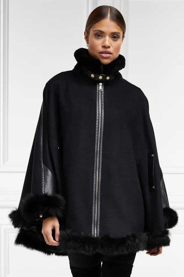 Holland Cooper Capes Women Gold Label Chiltern Cape Soft Black