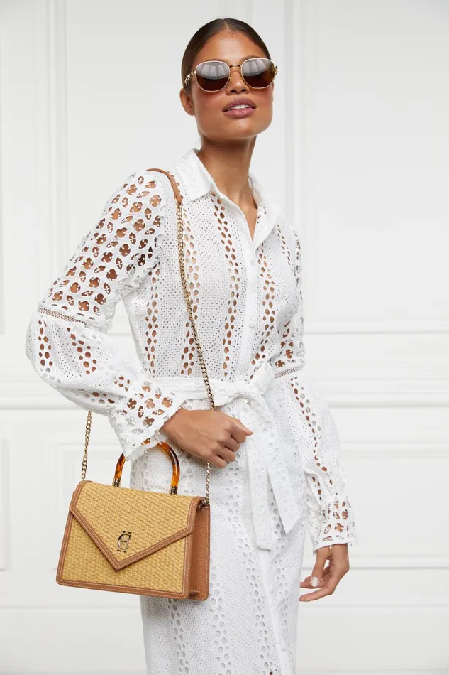 Holland Cooper Clutch Bags Women Dowdeswell Bag Tan Natural Holland Cooper Clutch Bags Women Dowdeswell Bag Tan Natural