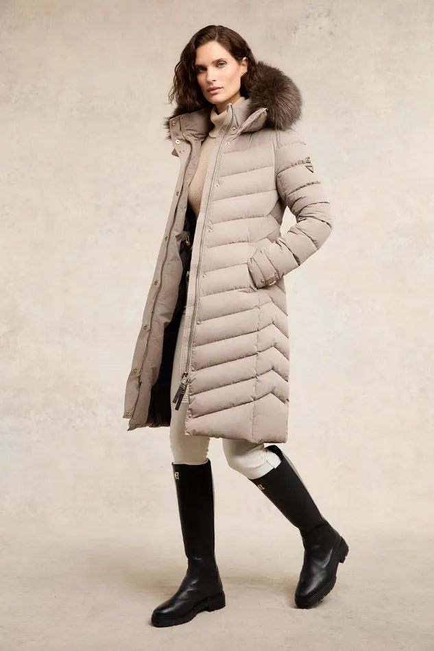 Holland Cooper Coats Women Chamonix Coat Mink Holland Cooper Coats Women Chamonix Coat Mink
