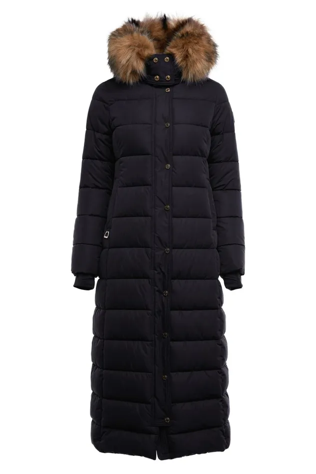 Holland Cooper Coats Women Stoneleigh Longline Coat Black Holland Cooper Coats Women Stoneleigh Longline Coat Black