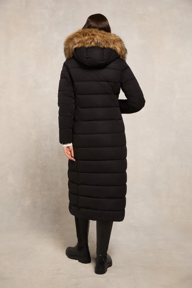 Holland Cooper Coats Women Stoneleigh Longline Coat Black Holland Cooper Coats Women Stoneleigh Longline Coat Black