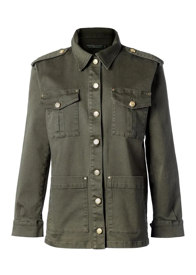 Holland Cooper Jackets Women Artillery Jacket Hunter Green Holland Cooper Jackets Women Artillery Jacket Hunter Green