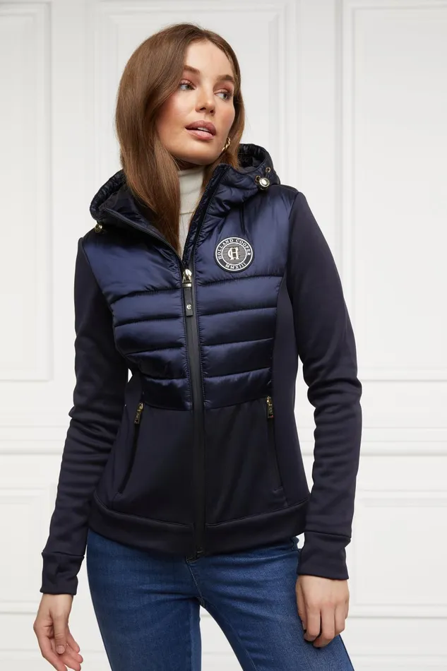 Holland Cooper Jackets Women Hybrid Shell Jacket Ink Navy