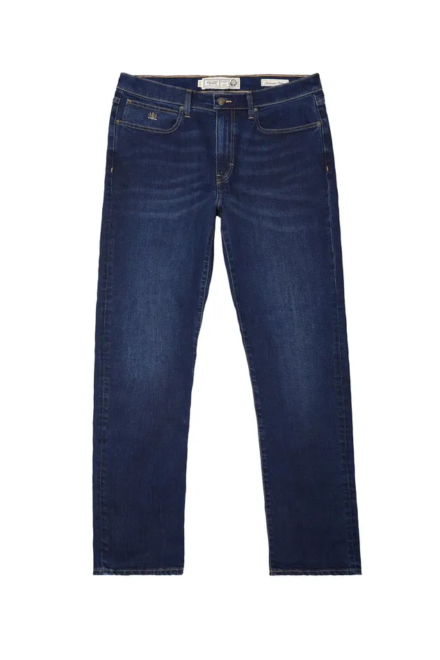 Holland Cooper Jeans Men Classic Straight Jean Washed Indigo Holland Cooper Jeans Men Classic Straight Jean Washed Indigo