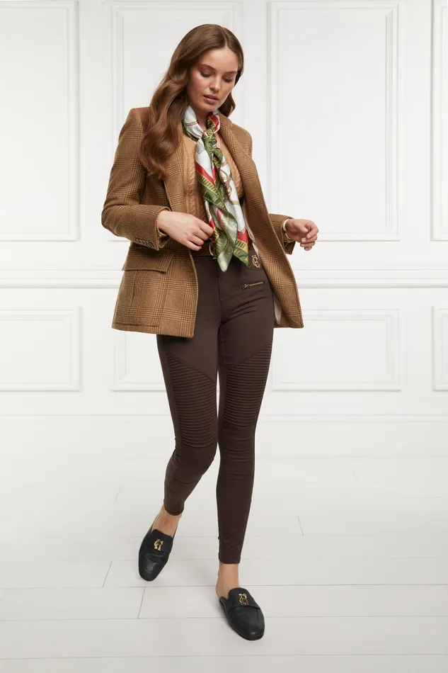 Holland Cooper Jeans Women Biker Jean Chocolate Holland Cooper Jeans Women Biker Jean Chocolate