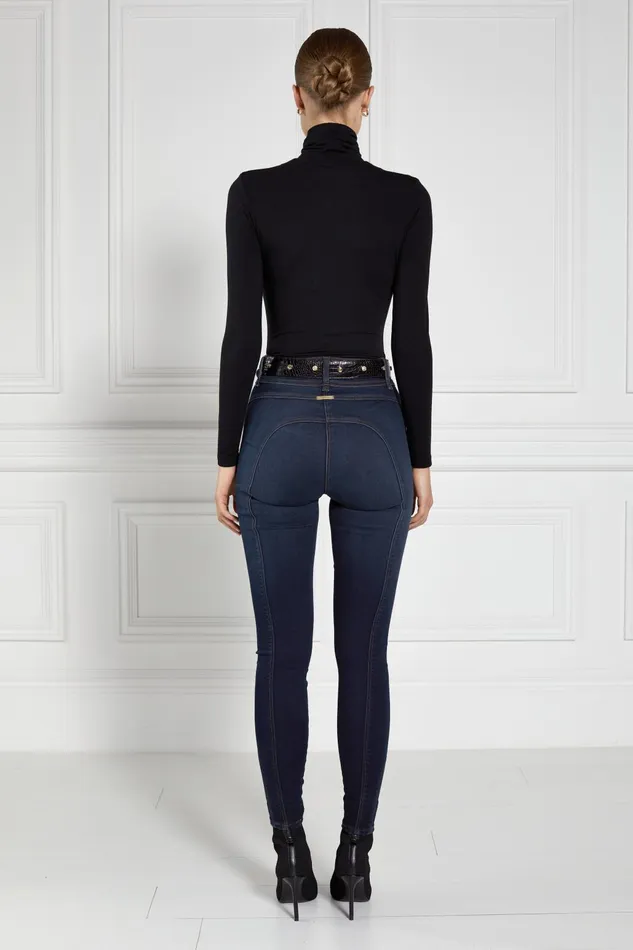 Holland Cooper Jeans Women Biker Jean Deep Indigo Holland Cooper Jeans Women Biker Jean Deep Indigo