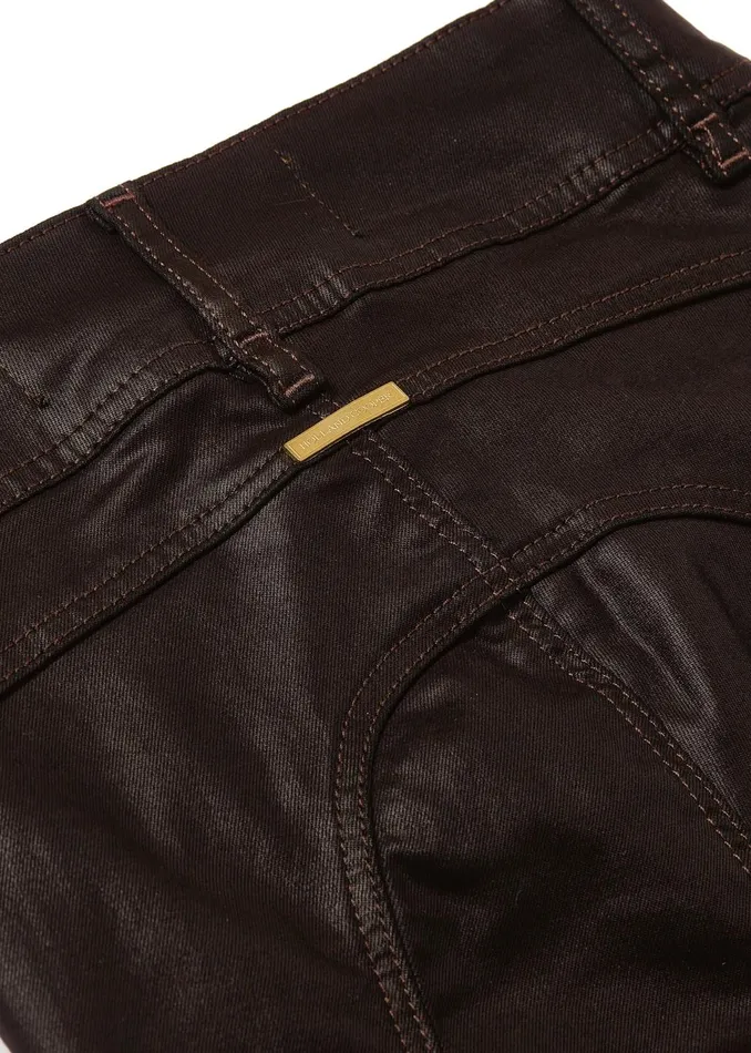Holland Cooper Jeans Women Coated Jodhpur Jean Chocolate Holland Cooper Jeans Women Coated Jodhpur Jean Chocolate