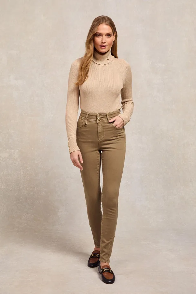 Holland Cooper Jeans Women Jodhpur Jean Taupe