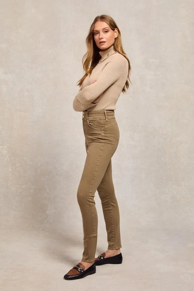 Holland Cooper Jeans Women Jodhpur Jean Taupe Holland Cooper Jeans Women Jodhpur Jean Taupe