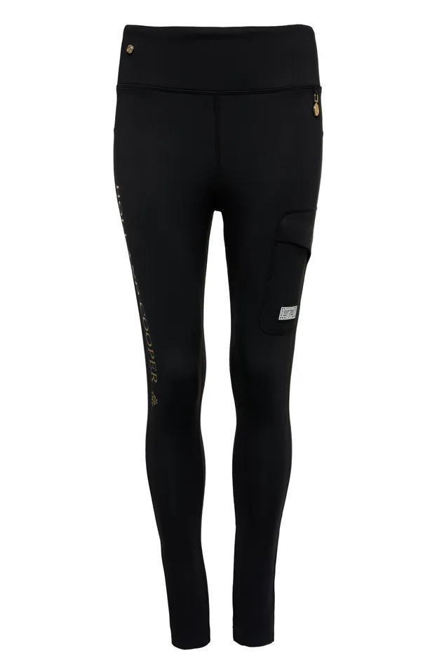 Holland Cooper Knitwear And Thermals Women Thermal Ski Leggings Black Holland Cooper Knitwear And Thermals Women Thermal Ski Leggings Black