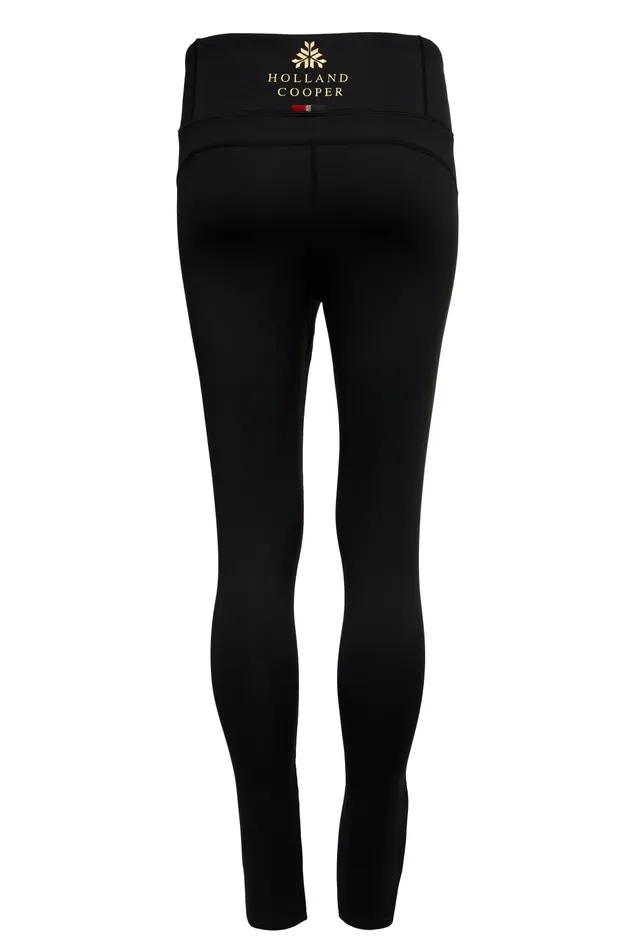 Holland Cooper Knitwear And Thermals Women Thermal Ski Leggings Black Holland Cooper Knitwear And Thermals Women Thermal Ski Leggings Black